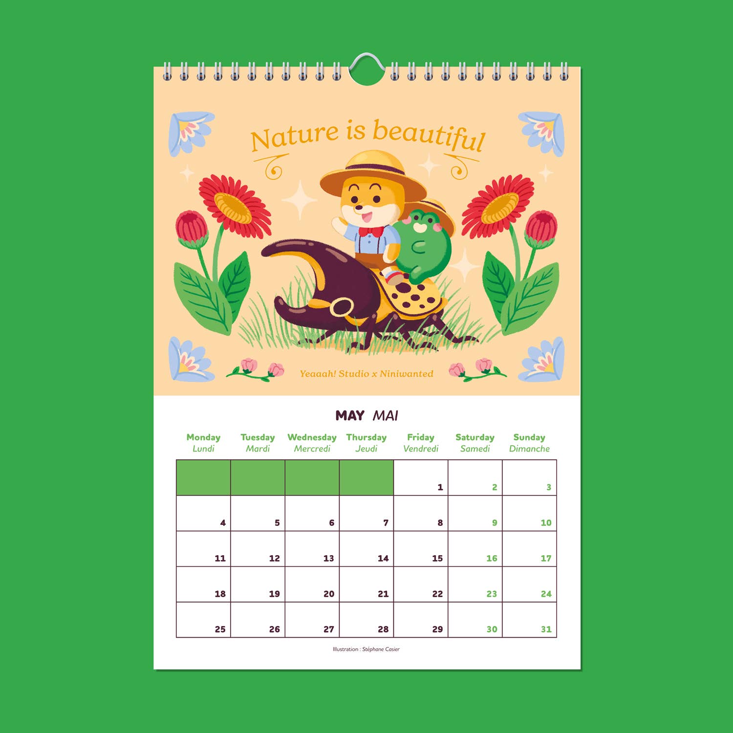 Yeaaah! Studio - Wholesale Calendar - 2026 calendar illustrated by Yeaaah! Studio & Niniwanted5