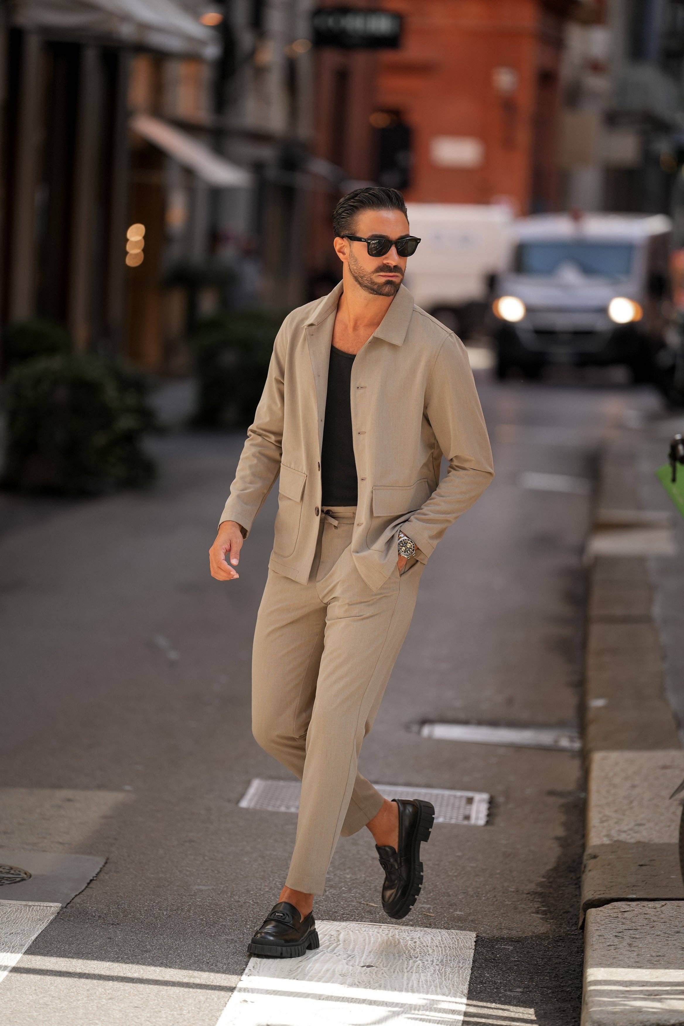 DONATO - Vente Veste-chemise – homme - Veste-chemise Fango1