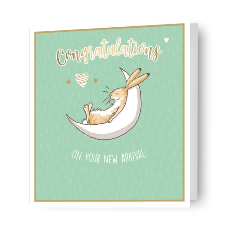 Guess How Much I Love You 'New Arrival' New Baby Card for wholesale by Danilo Promotions Ltd