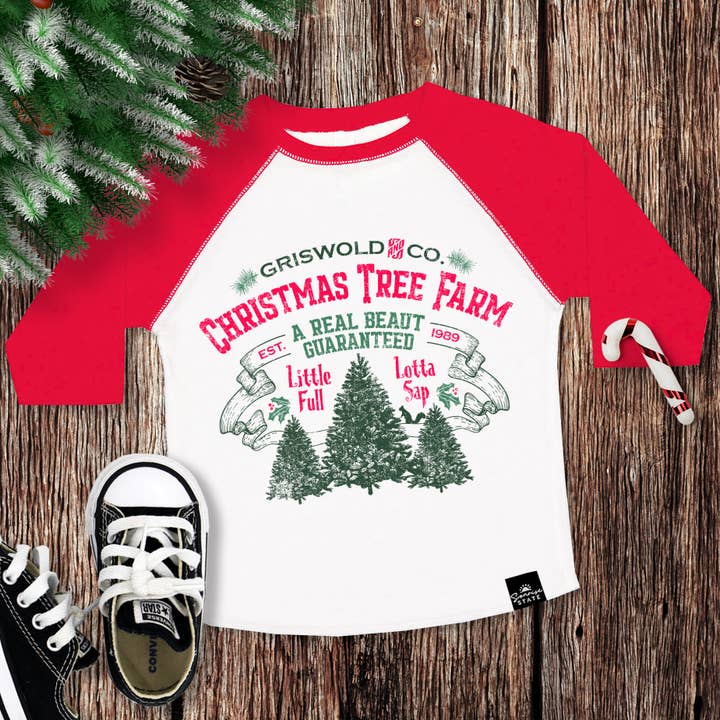 T-shirt de baseball de Noël Griswold Christmas Tree Farm pour garçons pour la vente par Sonrise State