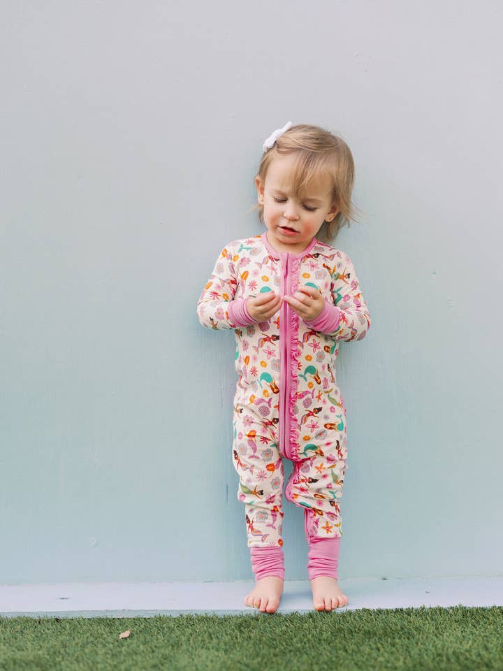 Atlantica Premium Ruffle Romper for wholesale by Poppy Kids Co