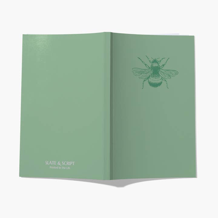 Slate and Script 'Botanical Bee' A5 Notebook 80 pages for wholesale by Slate and Script