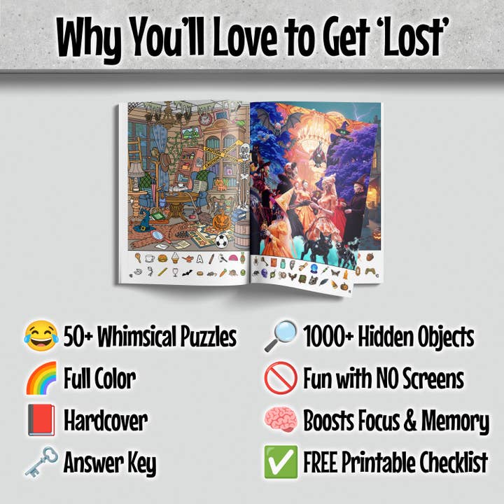 Puzzle Books Co - Wholesale Coloring & Activity Book - Adult - Lost and Found: Halloween Edition4