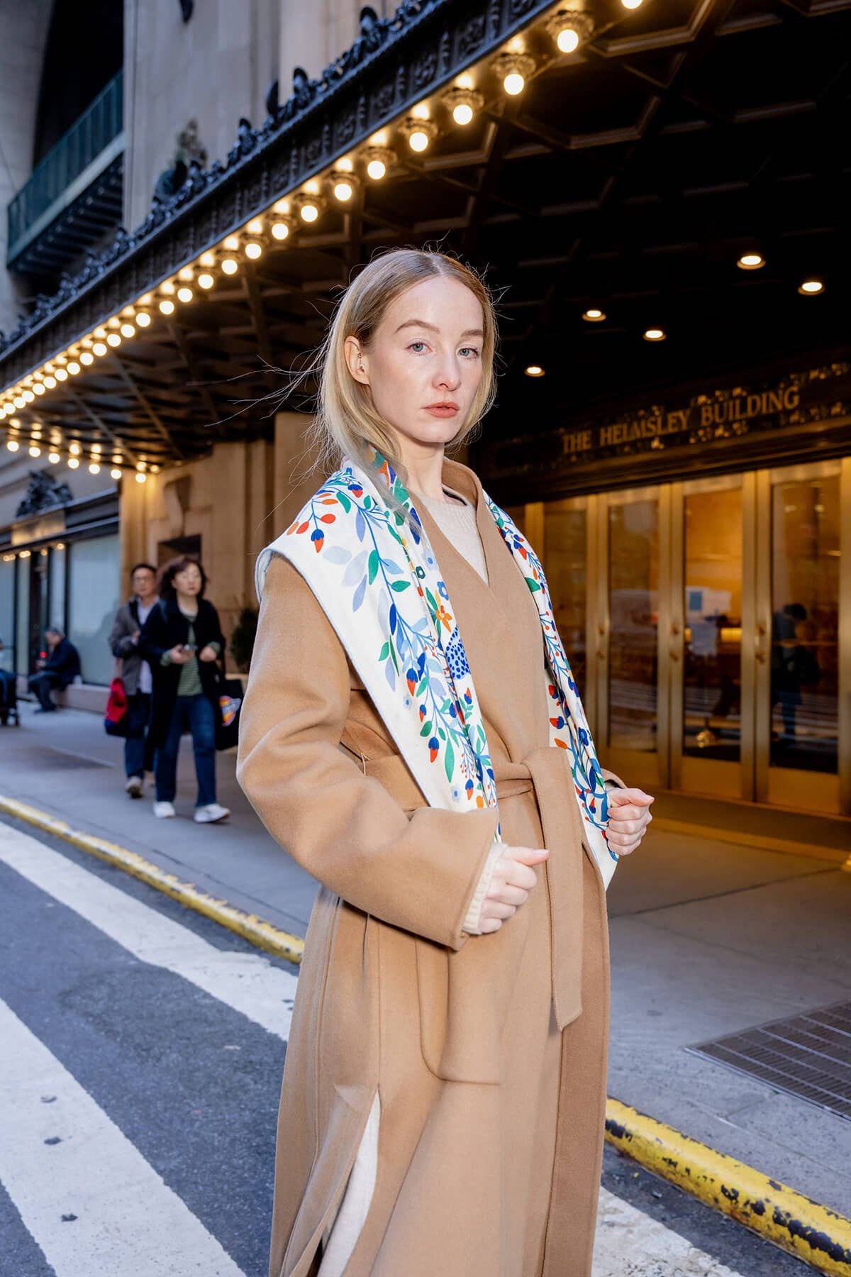 Jessie Zhao New York – wholesale Scarf – Women's – Double Sided Wool Silk Scarf Of Day Jungle Reverie6