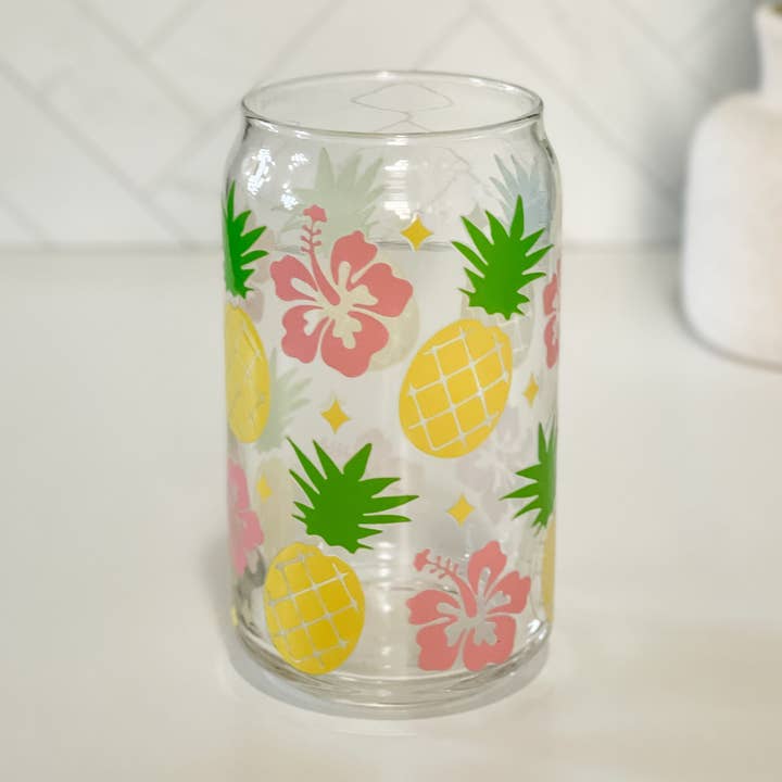 Pineapple Glass Can for wholesale by Luxurnia
