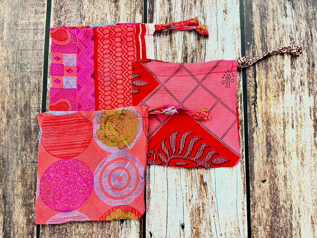 House of Kraft - Wholesale Gift Bag Set/Pack - Gift Pouches | Upcycled Silk Pouch | Pack Silk Gift Pouch61