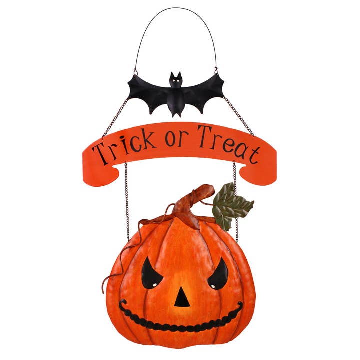 Trick or Treat Welcome Sign for wholesale by Sunset Vista Designs
