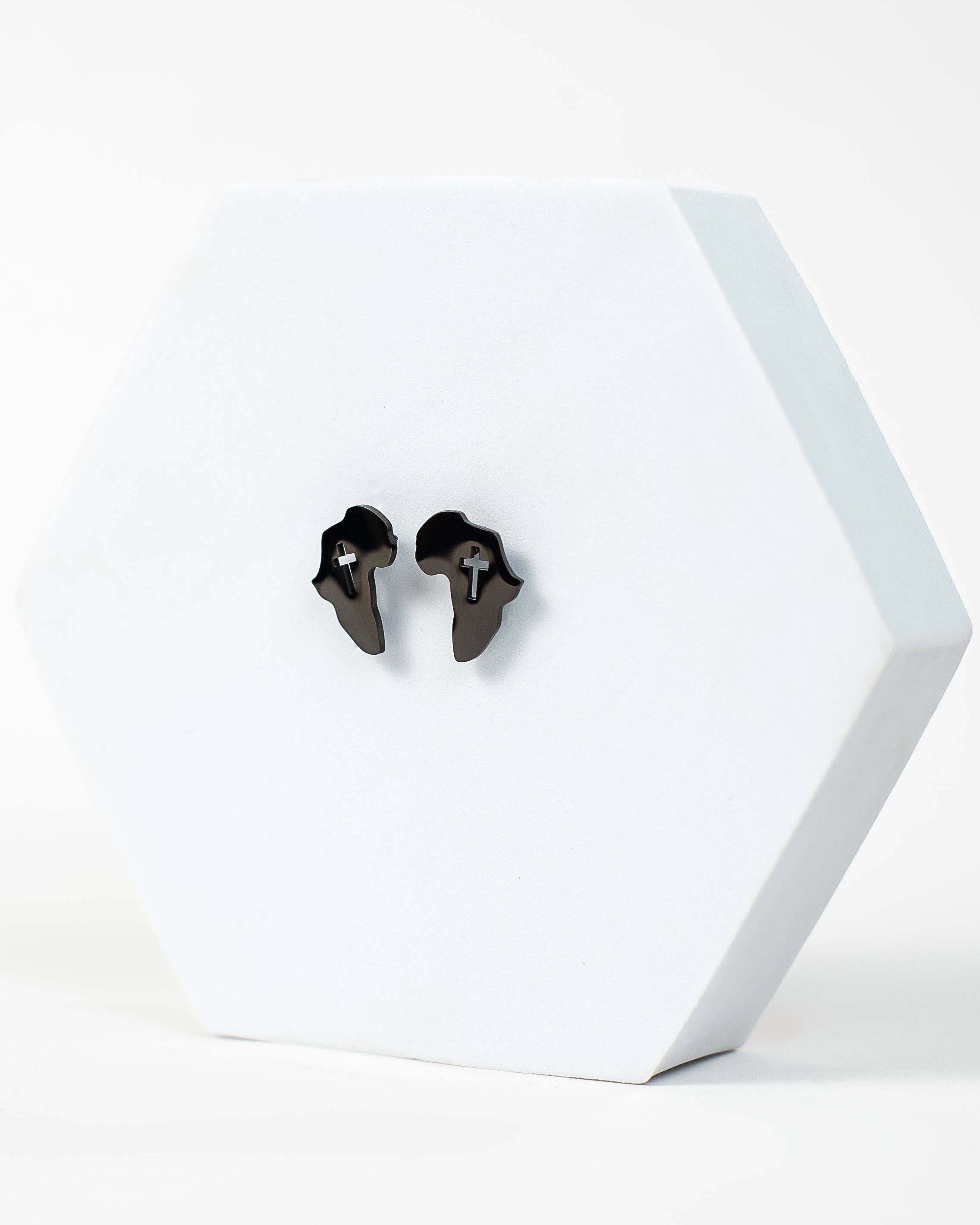 Adé & Grace - Wholesale Stud/Post Earrings - "Africa Cross Stud" Earrings9