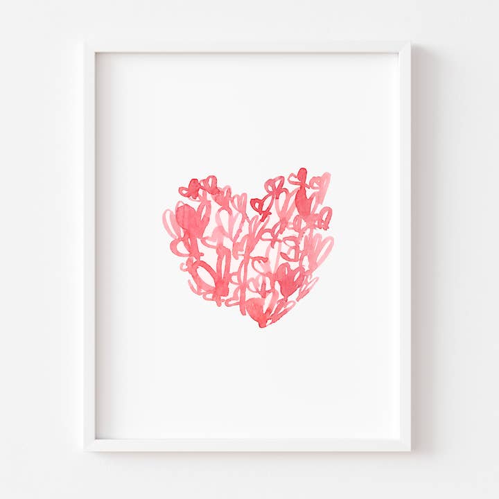 Lámina artística en acuarela de San Valentín para venta al por mayor de LaCott Fine Art