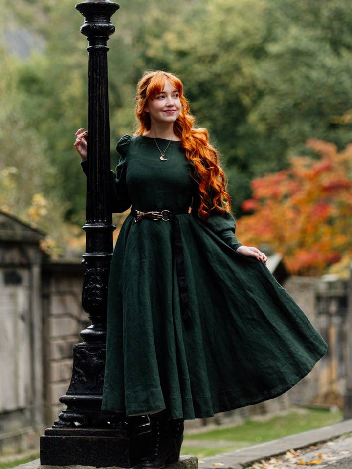 Red Poppy Hawthorn Dress, Long Sleeve for wholesale on Faire49