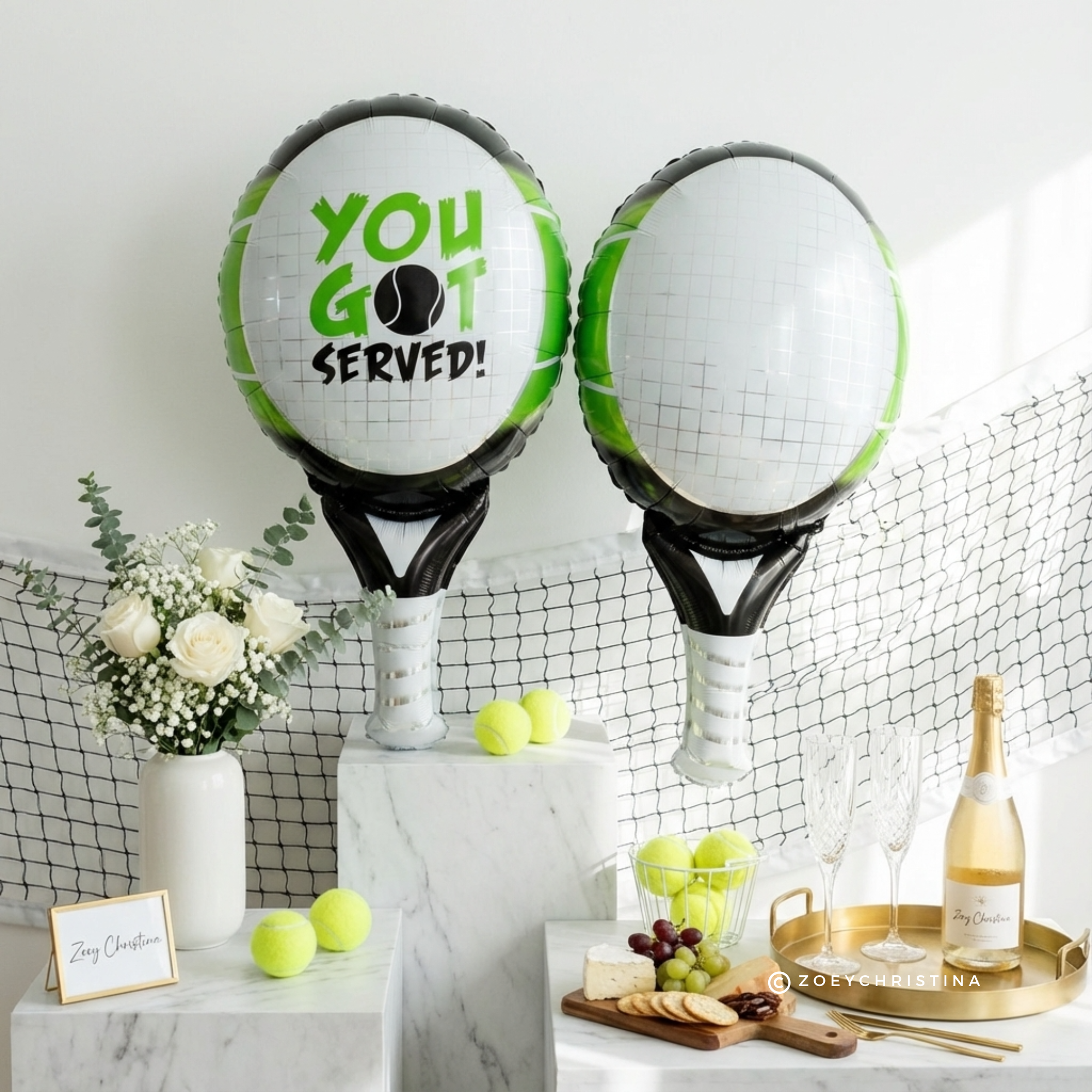 Zoey Christina - Wholesale Balloon - Tennis Racket Foil Balloon 32" – “You’ve Got Served” 5