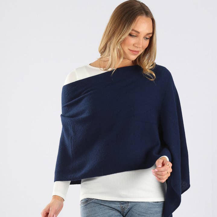 Moozie Mama Luxury Poncho/Scarf Maternity & Nursing Cover in Navy and other Purchase Wholesale moo ping. Free Returns & Net 60 Terms on Faire trending on Faire.
