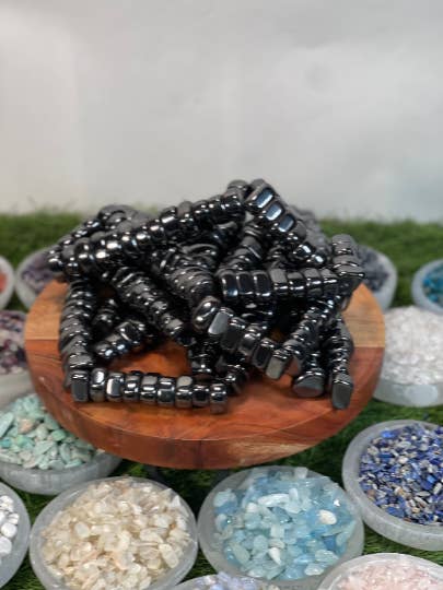 Pietre magnetiche in ematite burattata; a scelta tra once, libbre o per la vendita all'ingrosso da parte di CaNatureLover