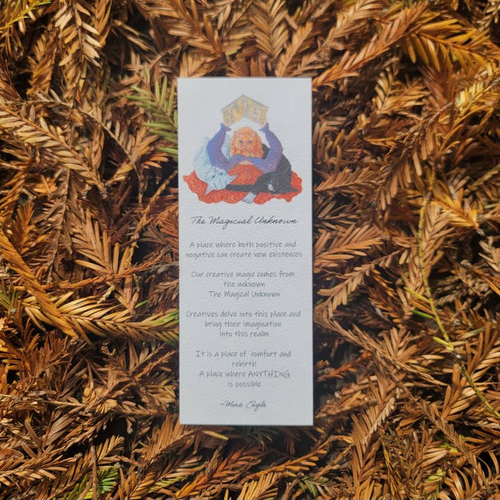 The Magical Unknown Watercolor Bookmark for wholesale by Mira Eagle Creations