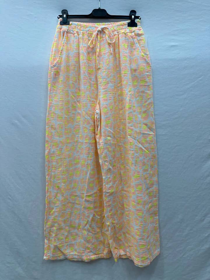 Mimi & Gogo – wholesale Pants – Women's – Leopard Cotton Gauze Pants @96697_PaLeoGaze5