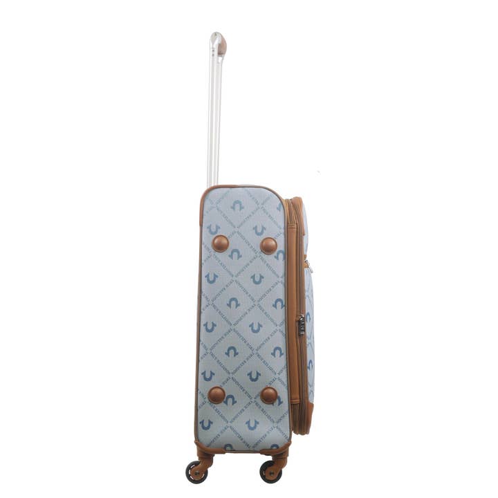True Religion - Wholesale Luggage - True Religion Soft Sided 27" Expandable, Spinner Luggage, DENIM