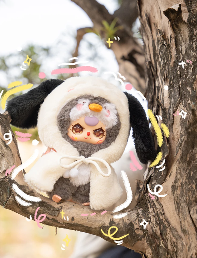 Shinjidai – wholesale Stuffed/plush toy – Kids & baby – Baby Three "I'm Not a Warrior" Plush Blind Box (6pcs)3