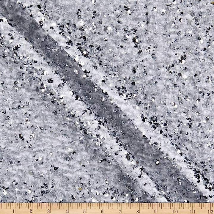 Fabrics Star – wholesale Fabric – Stretch Velvet Sequin Fabric by The Yard, Glitter Spandex Material