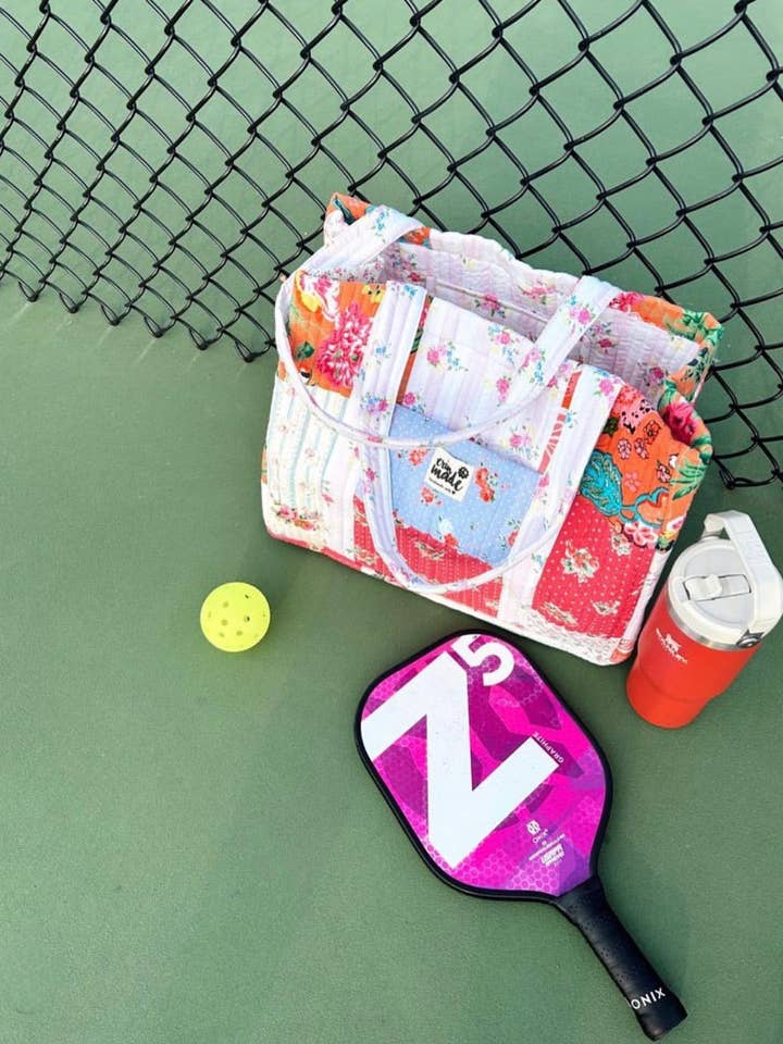 Isabelle Patchwork Weekender per la vendita all'ingrosso da parte di Erin Made