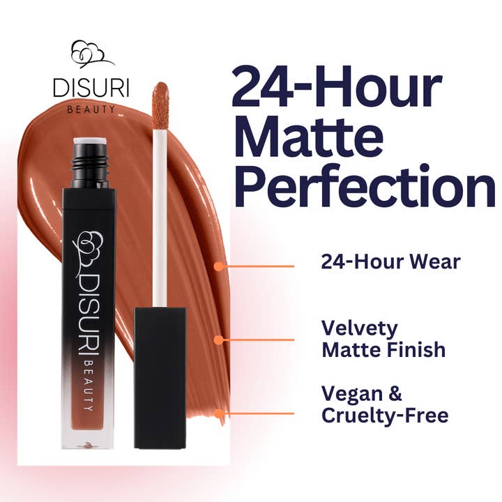 DISURI Beauty – wholesale Läppstift – DISURI Beauty Flytande Läppstift - Jordnötssmör