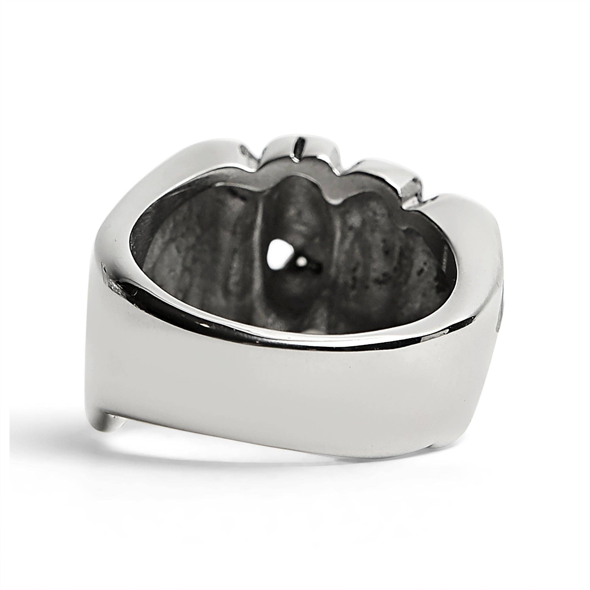 WJW - Wholesale Cocktail/Statement Ring - Stainless Steel Biker Rings Fist Ring2