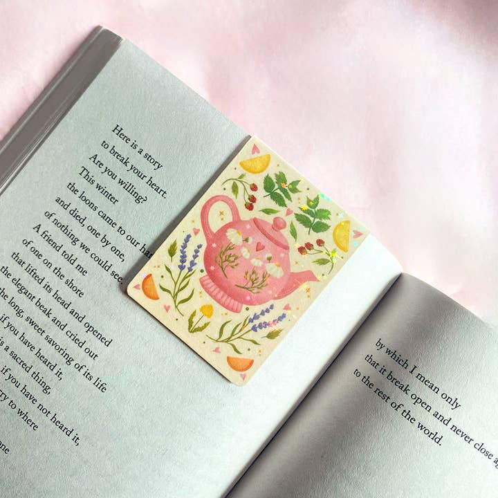 Tea Time Tales | Magnetic Bookmark for wholesale by Cheeky Peach Designs