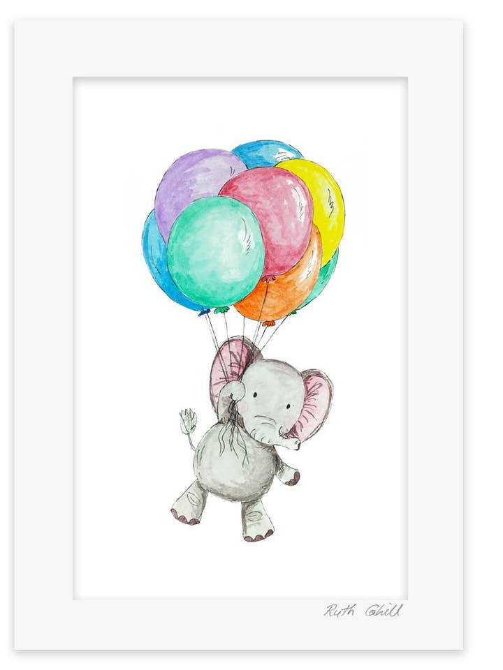 Elefant med ballontryk for engroshandel hos Duck Blue®