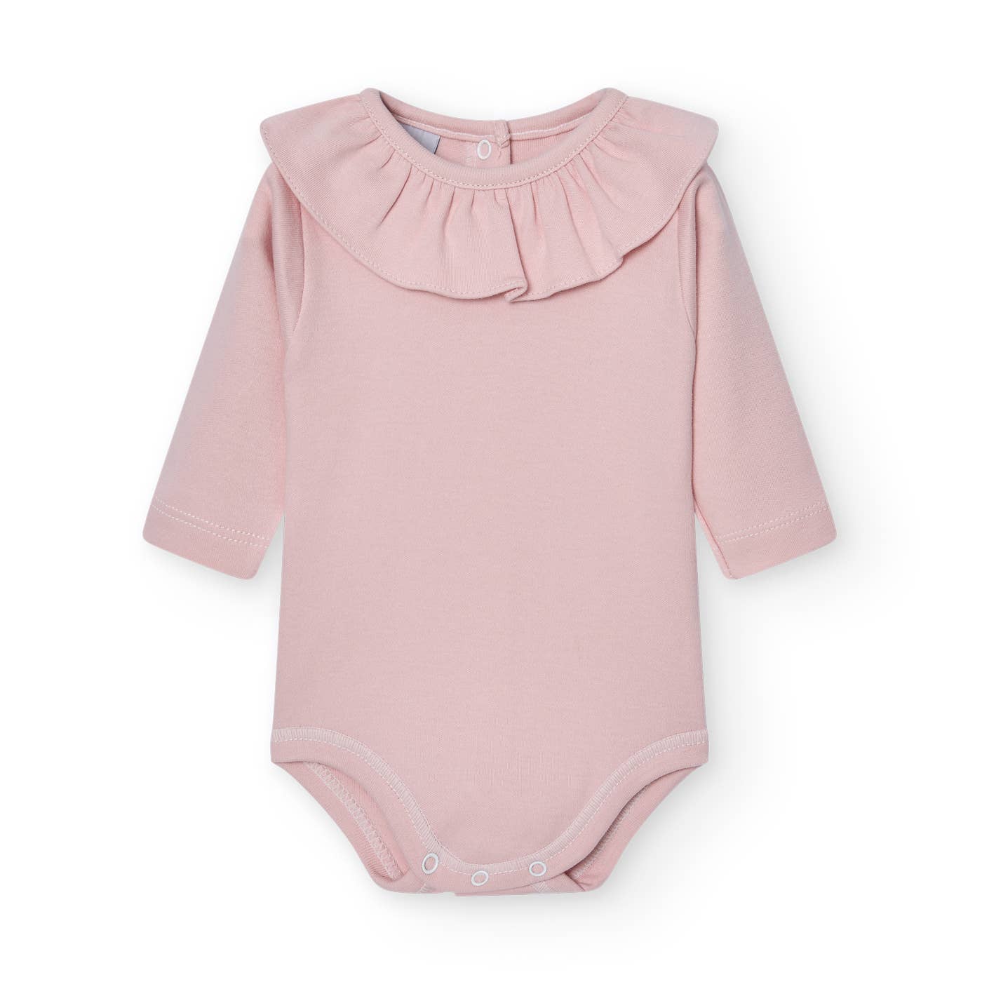 Babidu - Wholesale Bodysuit (Non-Footed) - Baby - Long Sleeve Ruffle Neck Baby Bodysuit8