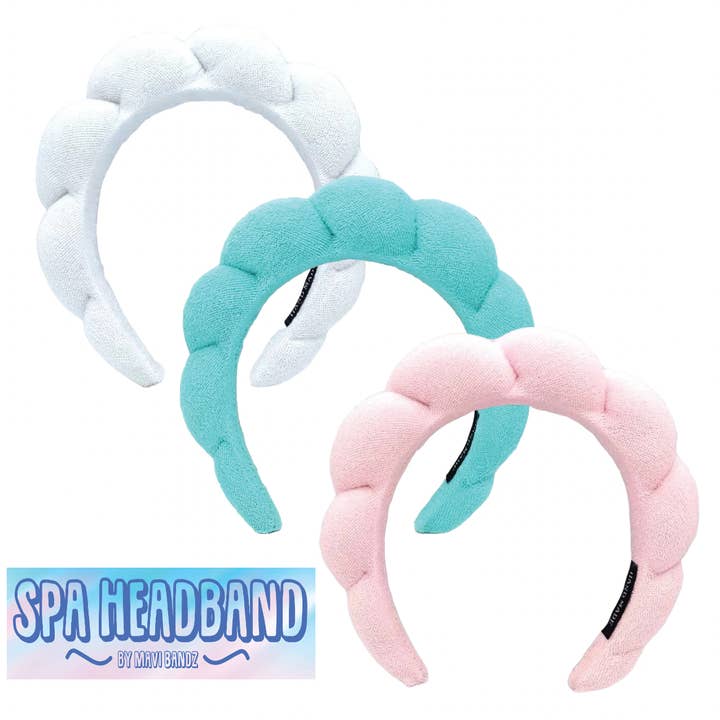 Mavi Bandz – wholesale Spa headband – New TikTok Spa Terry Cloth Headband for Face Makeup Washing