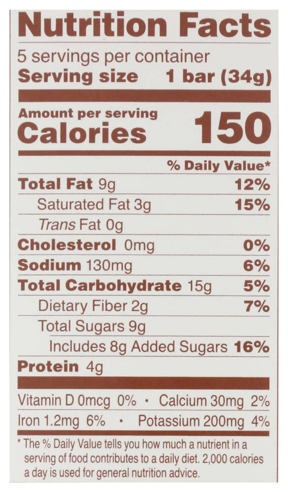 KeHE Distributors, LLC - Vente Barres de céréales - Simple Mills Bar Soft Baked Peanut Butter Choc Amande 5,99 oz4