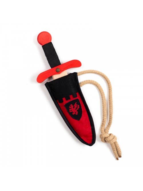 KALID MEDIEVAL - Wholesale Costume - Kids - DAGGER KAMELOT + RED POUCH - ST408F