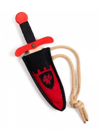 KALID MEDIEVAL - Wholesale Costume - Kids - DAGGER KAMELOT + RED POUCH - ST408F0