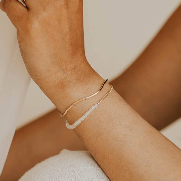 Hello Adorn - Wholesale Link & Chain Bracelet - Esme Bracelet | 14kt Gold Fill + Sterling Silver1