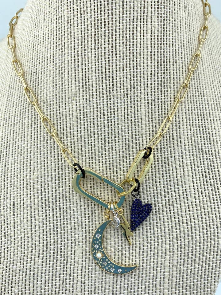 Skubbe Gate lås Charm halskæde for engroshandel hos BMR