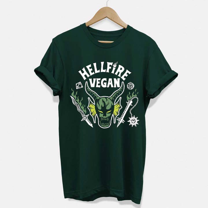 Vegan Outfitters - Wholesale Screen Printed T-Shirt - Unisex - Hellfire Vegan T-Shirt (Unisex)