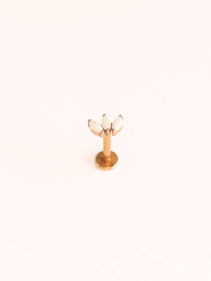 Ophelia Stud de Respaldo Plano para venta al por mayor de Rose and Clay