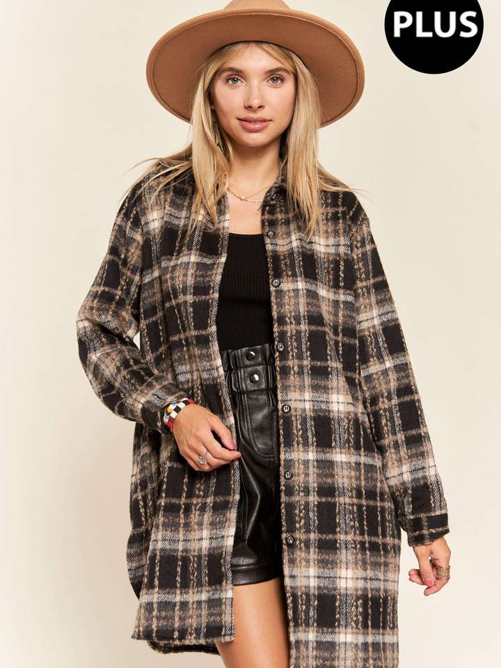 Madelyn - Vendita all'ingrosso Giacca - Donna - LEJ1987BX - GIACCA IN FLANELLA PLUS SIZE5