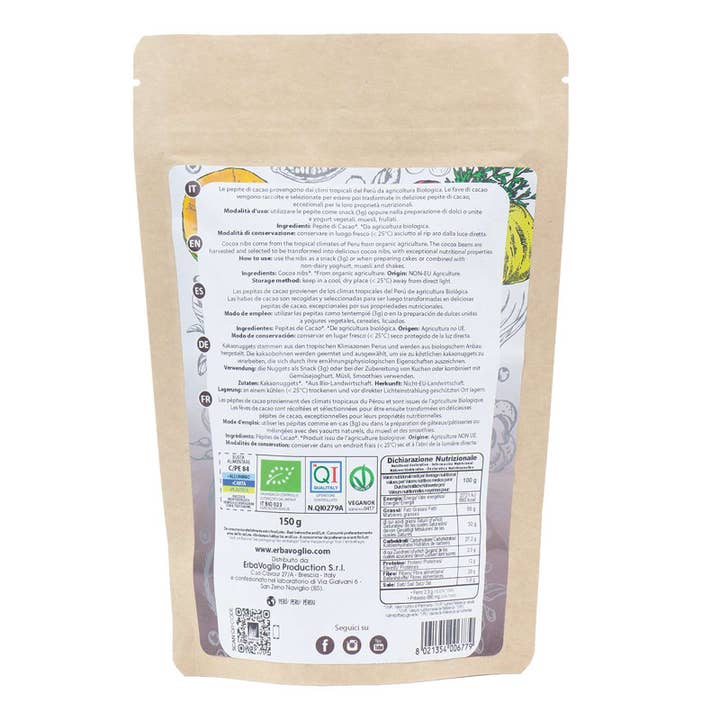 Erbavoglio - Wholesale Chocolate - Organic Cocoa Nuggets1