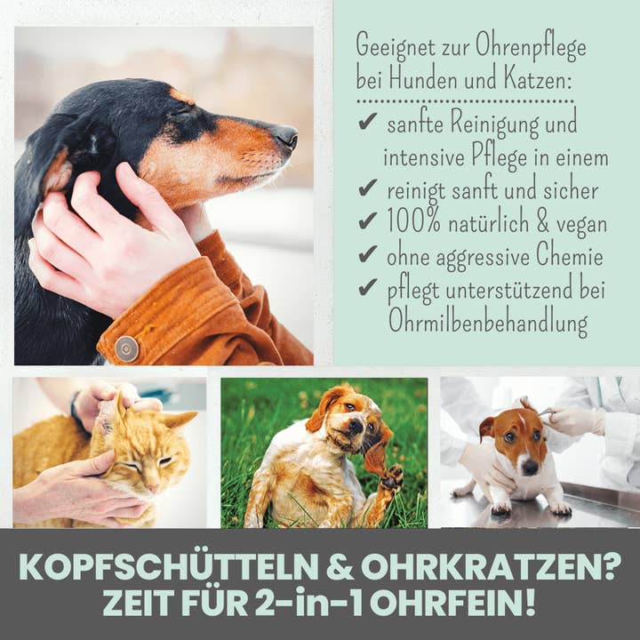 Noms+ – Großhandel Ohrenreiniger für Haustiere – Hund – 2-in-1 Ohrfein Reinigung & Pflege für Hunde & Katzen2