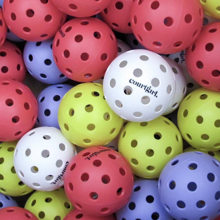Pickleball Balls (Custom Color Outdoor) for wholesale by Courtgirl