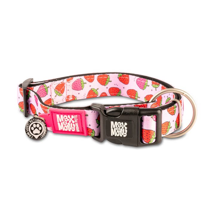 Max & Molly - Wholesale Pet Collar - Dog - GOTCHA! Smart ID Dog Collar - Strawberry Dream0