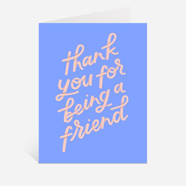 Just Follow Your Art - Vendita all'ingrosso Biglietti di ringraziamento - Biglietto Being A Friend | Biglietto di ringraziamento, Millennial Pink