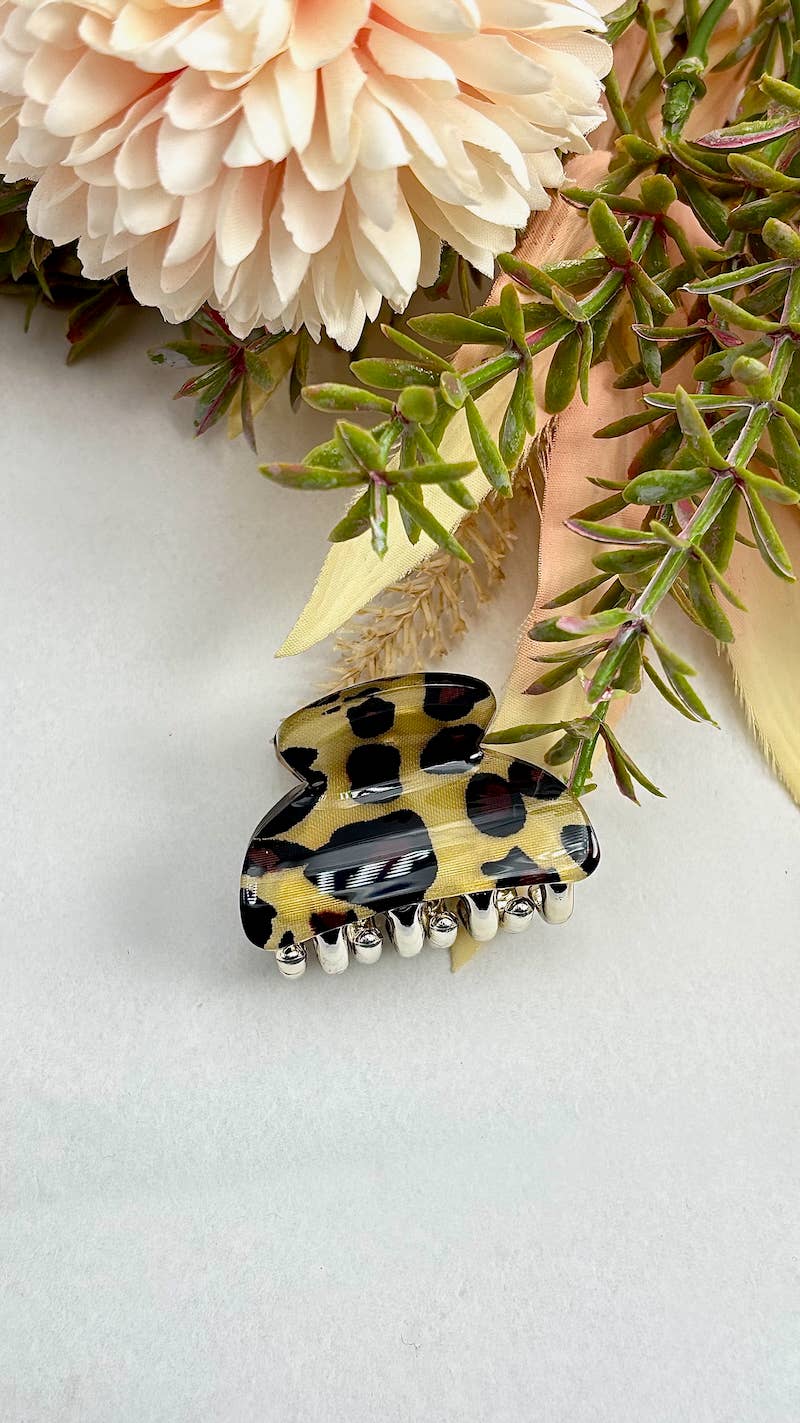 BYREN | ÉLINE L'ATELIER - Wholesale Hair Accessories Set - Women's - Mini leopard hair clip 3.5cm YH420