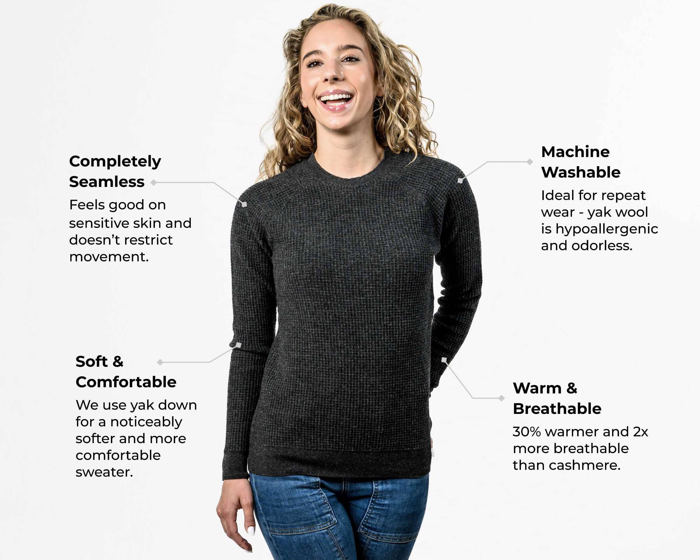 Oliver Charles - Wholesale Knit Sweater - Women's - All-Season Thermal1