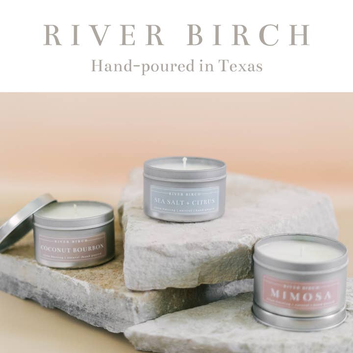 River Birch Candles - Wholesale Travel Candles - 8oz Christmas - Silver Tin Soy Candle - Winter Holiday2