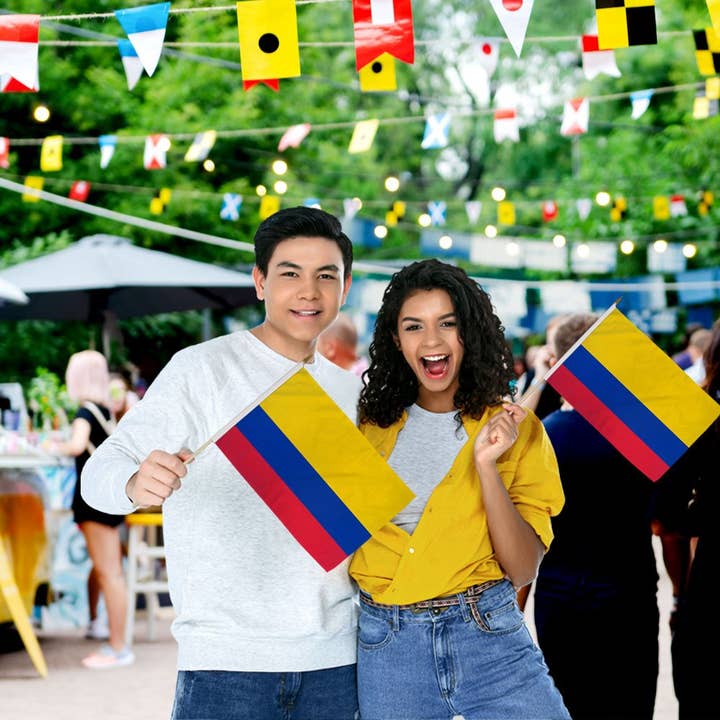 Flags Importer - Wholesale Flag - Colombia 12x18in Stick Flag1