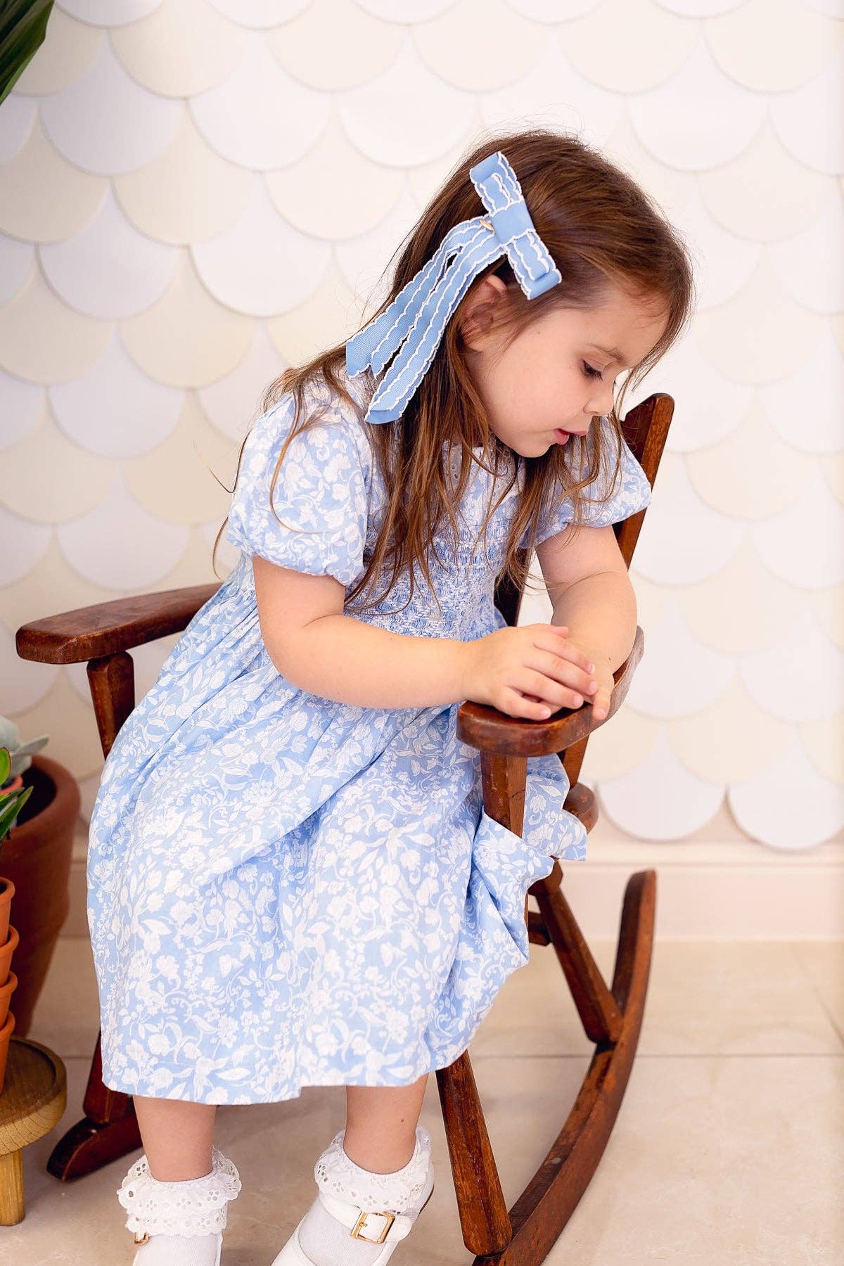 Project 6 NY Kids - Wholesale Hair Bow - Kids - Rebecca Moonstitch Clip - Red2