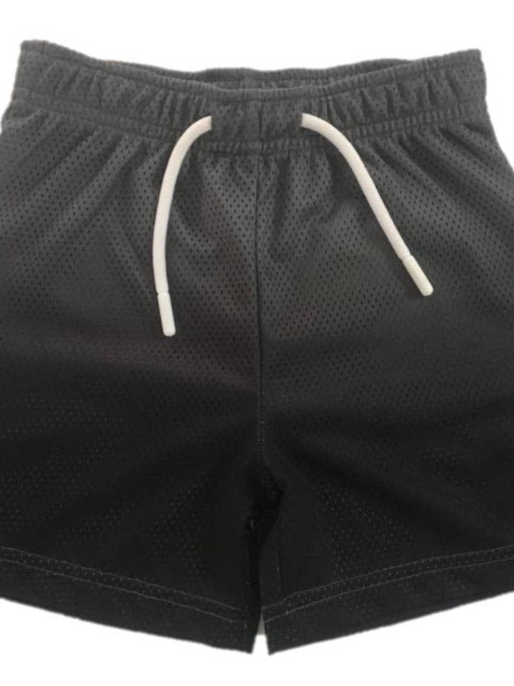 E35600-BLACK Gradient Mesh Shorts for wholesale by 🤍Baby Steps and Mish Kids