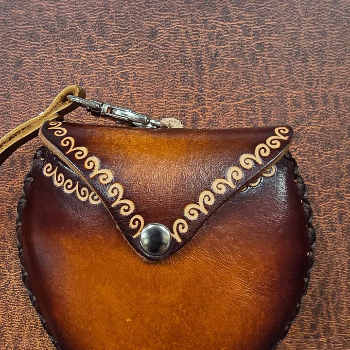 Sunflower Handmade leather inc - Wholesale Wristlet - leather Owl Wristlet coin purse wallet2