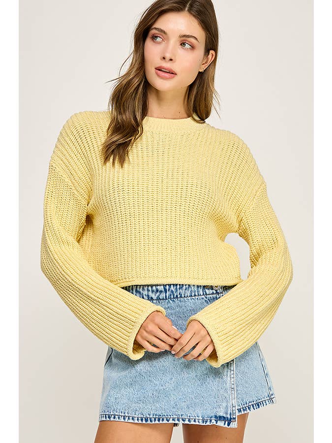 Miss Love - Wholesale Knit Sweater - Women's - WAFFLE KNIT SWEATER24